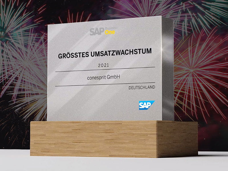 02/2022 Zweiter SAP Award in Folge: „Größtes Umsatzwachstum“