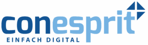 Logo von conesprit mit Claim Einfach Digital, ein SAP Partner das mit SAP Business One mittelständische Unternehmen digitalisiert