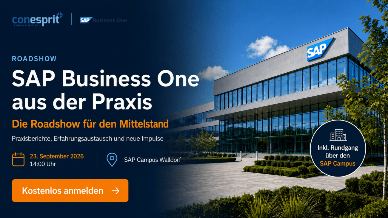 Veranstaltung SAP Business One Praxis Roadshow